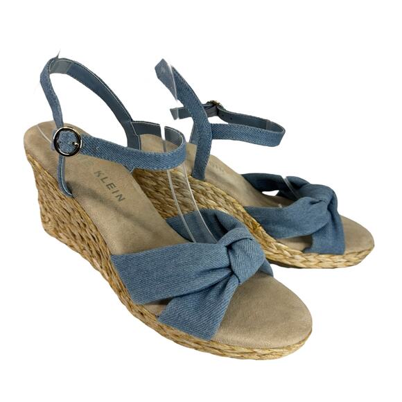 Anne Klein Womens Wintour Espadrille Wedge Sandal Size 9M NWOT - Picture 1 of 10